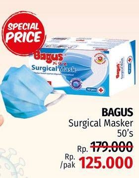 Promo Harga BAGUS Surgical Mask 50 pcs - LotteMart