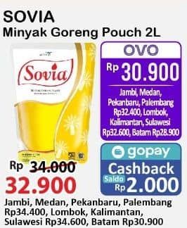 Promo Harga Sovia Minyak Goreng 2000 ml - Alfamart