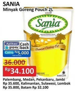 Promo Harga Sania Minyak Goreng 2000 ml - Alfamart