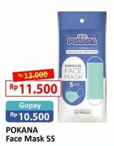 Promo Harga POKANA Face Mask 5 pcs - Alfamart