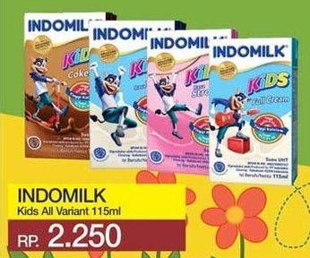 Promo Harga INDOMILK Susu UHT Kids All Variants 115 ml - Yogya