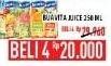Promo Harga BUAVITA Fresh Juice per 4 tpk 250 ml - Hypermart