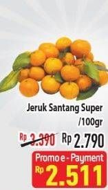 Promo Harga Jeruk Shantang Super per 100 gr - Hypermart