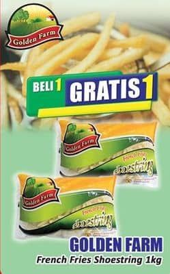 Promo Harga Golden Farm French Fries Shoestring 1000 gr - Hari Hari