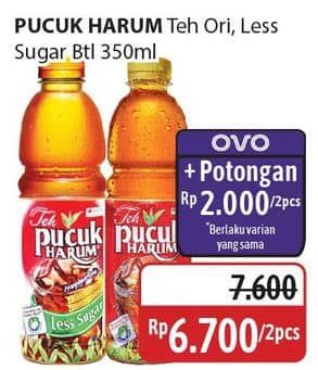 Promo Harga Teh Pucuk Harum Minuman Teh Less Sugar, Jasmine 350 ml - Alfamidi