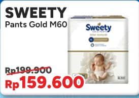 Promo Harga Sweety Gold Pants M60 60 pcs - Indomaret
