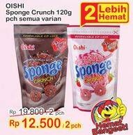 Promo Harga OISHI Sponge Crunch All Variants per 2 pouch 120 gr - Indomaret