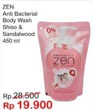 Promo Harga ZEN Anti Bacterial Body Wash Shiso Sandalwood 450 ml - Indomaret