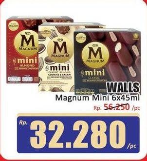 Promo Harga Walls Magnum Mini per 6 pcs 45 ml - Hari Hari