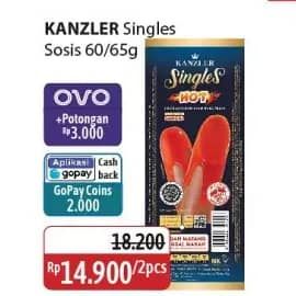 Promo Harga Kanzler Sosis Single 60 gr - Alfamidi