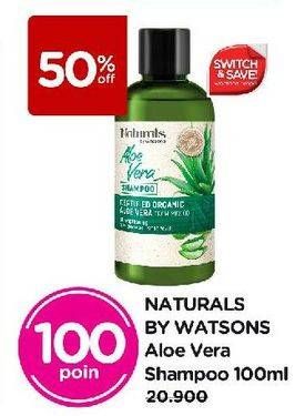 Promo Harga Naturals By Watsons Shampoo Aloe Vera 100 ml - Watsons