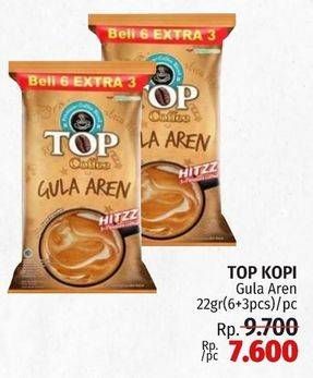 Promo Harga Top Coffee Gula Aren per 9 sachet 22 gr - LotteMart