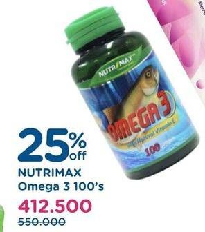 Promo Harga NUTRIMAX Omega 3 100 pcs - Watsons