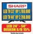 Promo Harga SHARP LED TV 32