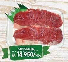 Promo Harga Daging Has Luar (Daging Sirloin) per 100 gr - Yogya