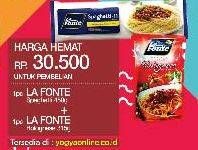 Promo Harga LA FONTE Spagetti/Saus Pasta  - Yogya