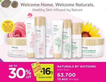 Promo Harga Naturals By Watsons Products  - Watsons