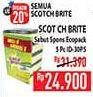 Promo Harga 3M SCOTCH BRITE Sabut Spon ID-30PS 5 pcs - Hypermart