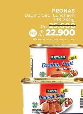 Promo Harga Pronas Daging Sapi Luncheon 198 gr - LotteMart