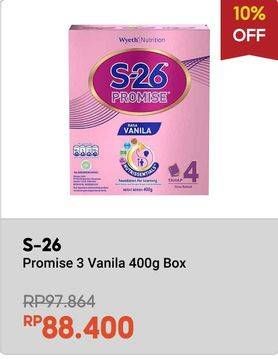 Promo Harga S26 Promise Susu Pertumbuhan Vanilla 400 gr - Indomaret