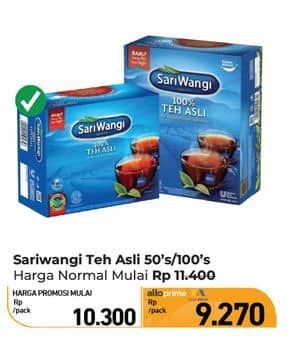 Promo Harga Sariwangi Teh Asli 92 gr - Carrefour