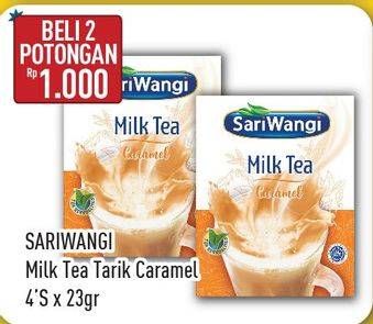 Promo Harga Sariwangi Milk Tea per 4 sachet 23 gr - Hypermart