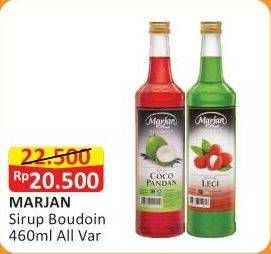 Promo Harga MARJAN Syrup Boudoin All Variants 460 ml - Alfamart