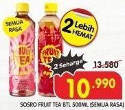 Promo Harga SOSRO Fruit Tea All Variants 500 ml - Superindo