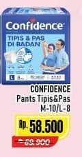Promo Harga Confidence Adult Pants Tipis & Pas Di Badan M10, L8 8 pcs - Alfamart