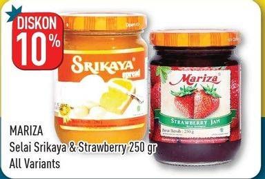 Promo Harga MARIZA Jam Strawberry, Srikaya 250 gr - Hypermart