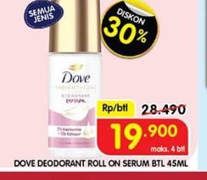 Promo Harga Dove Deo Roll On All Variants 40 ml - Superindo