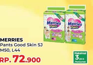 Promo Harga Merries Pants Good Skin M50, L44 44 pcs - Yogya