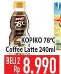 Promo Harga Kopiko 78C Drink Coffe Latte per 2 botol 240 ml - Hypermart
