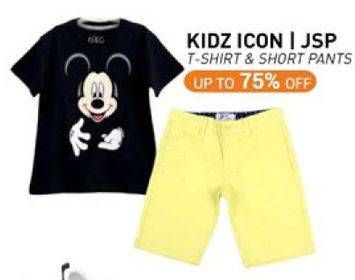 Promo Harga Kids Icon/JSP T-Shirt & Short Pants  - Carrefour