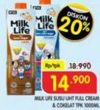 Promo Harga Milk Life Fresh Milk 1000 ml - Superindo