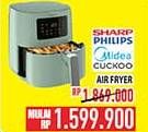 Promo Harga SHARP/PHILIPS/MIDEA/CUCKOO Air Fryer  - Hypermart