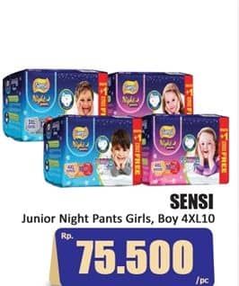 Promo Harga Sensi Night Pants Junior Size XXXXL11 11 pcs - Hari Hari