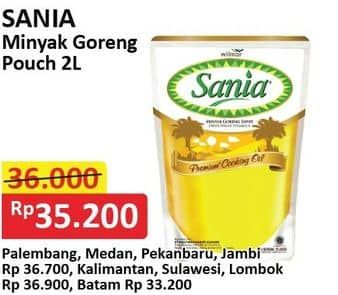 Promo Harga Sania Minyak Goreng 2000 ml - Alfamart