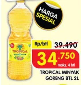 Promo Harga Tropical Minyak Goreng 2000 ml - Superindo