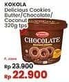 Promo Harga Kokola Delicious Cookies Butter, Chocolate, Coconut 320 gr - Indomaret