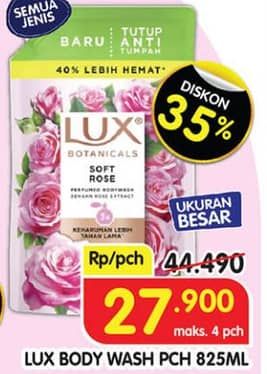 Promo Harga LUX Botanicals Body Wash All Variants 825 ml - Superindo