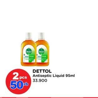 Promo Harga Dettol Antiseptic Germicide Liquid 95 ml - Watsons