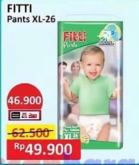 Promo Harga Fitti Pants XL26 26 pcs - Alfamart