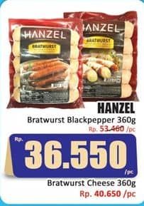Promo Harga Hanzel Bratwurst Blackpepper 360 gr - Hari Hari
