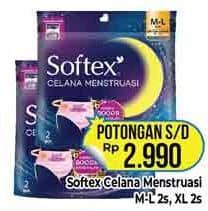 Promo Harga Softex Celana Menstruasi All Size 2 pcs - Hypermart