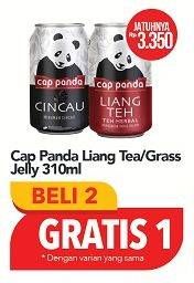 Promo Harga CAP PANDA Minuman Kesehatan Cincau, Liang Teh 310 ml - Carrefour