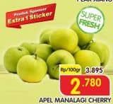 Promo Harga Apel Manalagi Cherry per 100 gr - Superindo