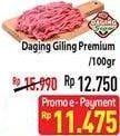 Promo Harga Daging Giling Sapi Premium per 100 gr - Hypermart