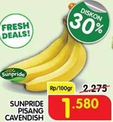 Promo Harga Sunpride Pisang Cavendish per 100 gr - Superindo