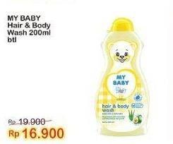 Promo Harga My Baby Hair & Body Wash 200 ml - Indomaret